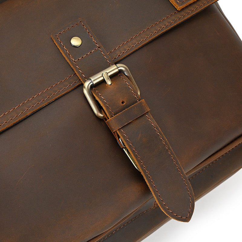 Rowan | Vintage Leather Backpack with Flap