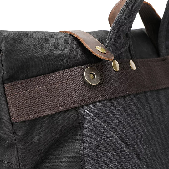 Lennox | Sturdy Canvas and Leather Rolltop Backpack