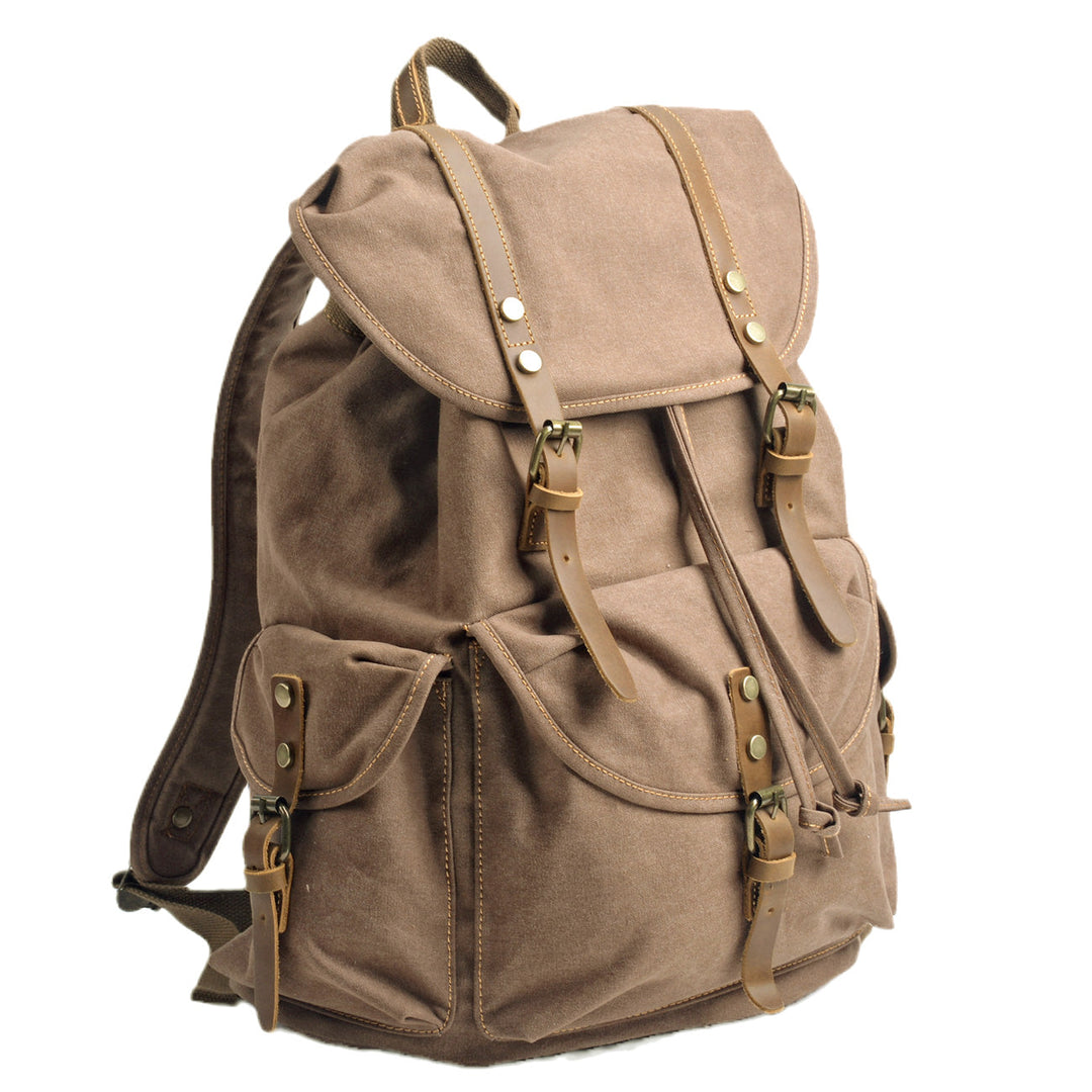 Montis | Vintage Canvas Leather Backpack