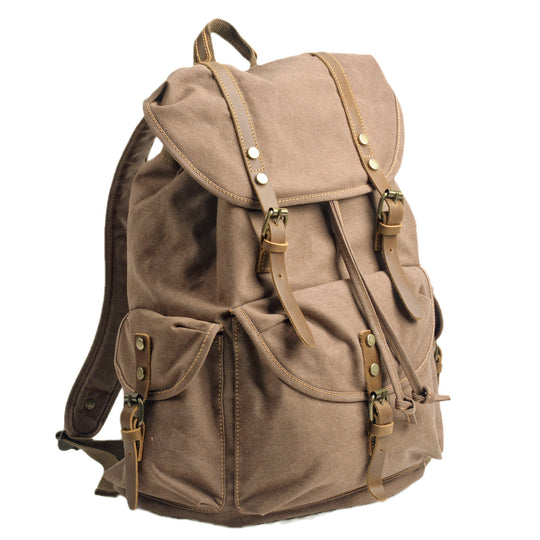 Montis | Vintage Canvas Leather Backpack