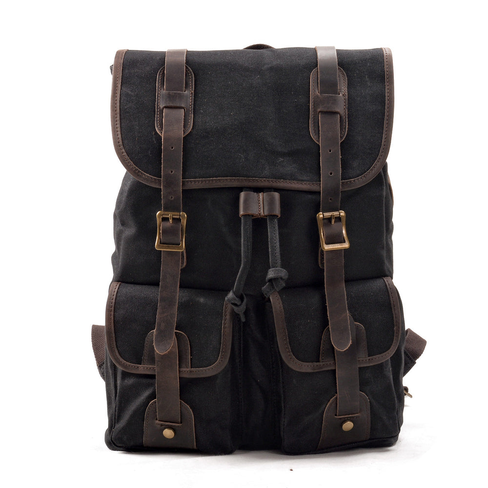 Corvin | Vintage Canvas and Leather Backpack