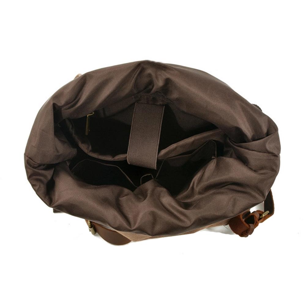 Lennox | Sturdy Canvas and Leather Rolltop Backpack