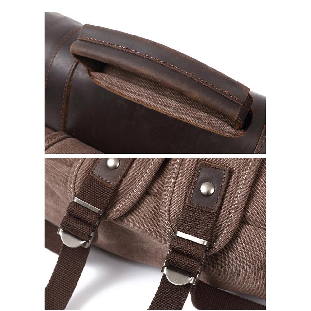 Novera | Vintage Canvas Leather Backpack