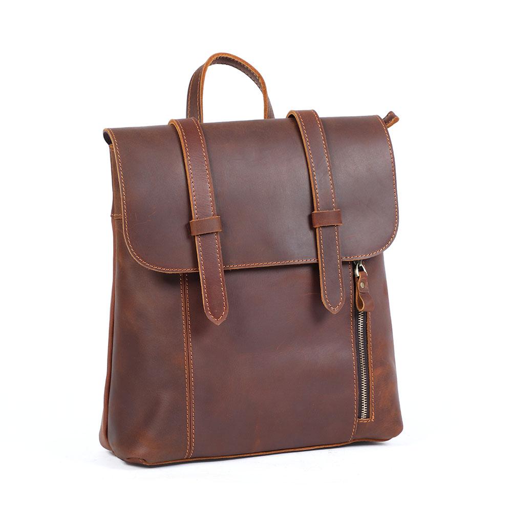 Mavi | Compact Leather Backpack