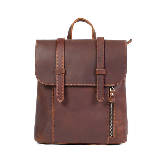 Mavi | Compact Leather Backpack