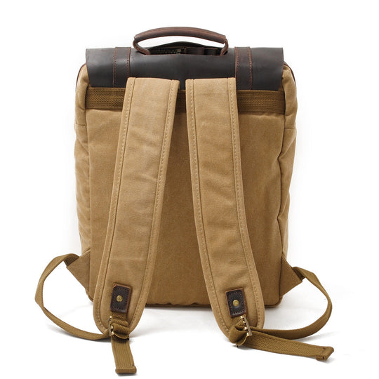 Fenric | Vintage Canvas and Leather Backpack