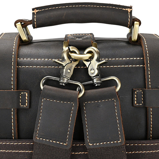 Eris | Vintage Leather Backpack with Removable Straps