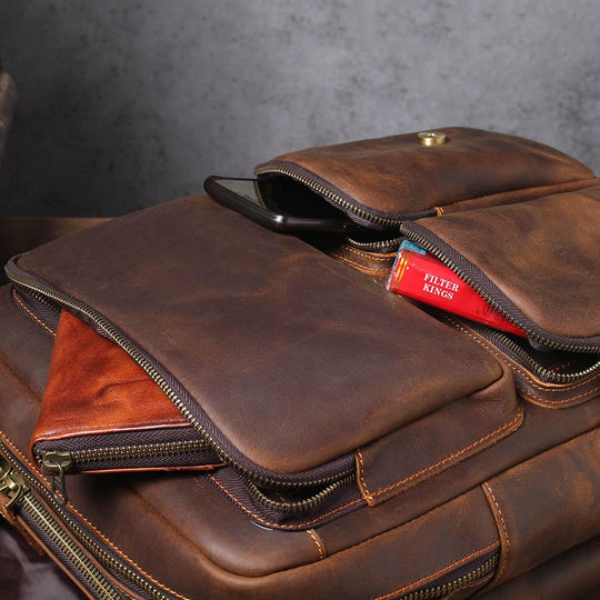 Elan | Vintage Leather Backpack