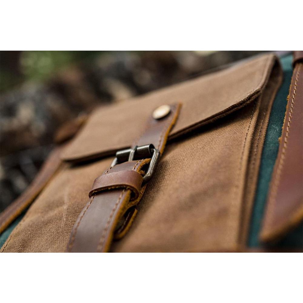 Maven | Vintage Canvas Leather Backpack