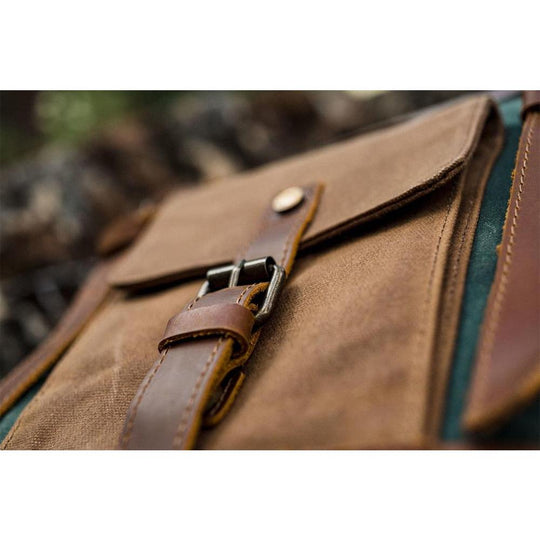 Maven | Vintage Canvas Leather Backpack