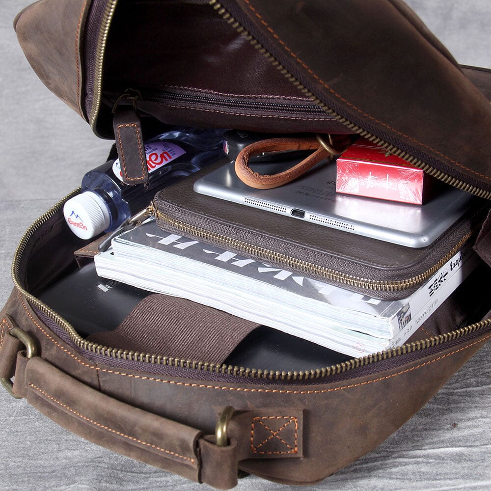 Callen | Elegant Leather Laptop Backpack