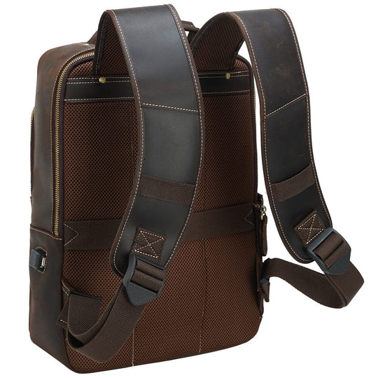 Orin | Leather Laptop Backpack