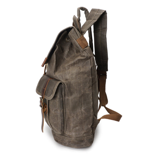 Edric | Vintage Canvas and Leather Backpack