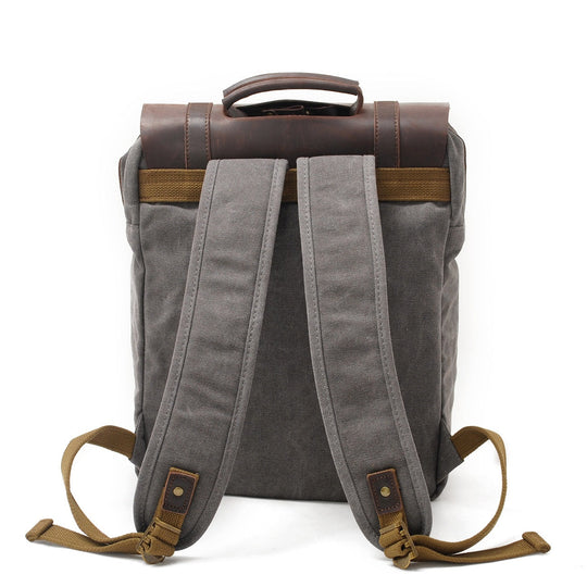 Fenric | Vintage Canvas and Leather Backpack