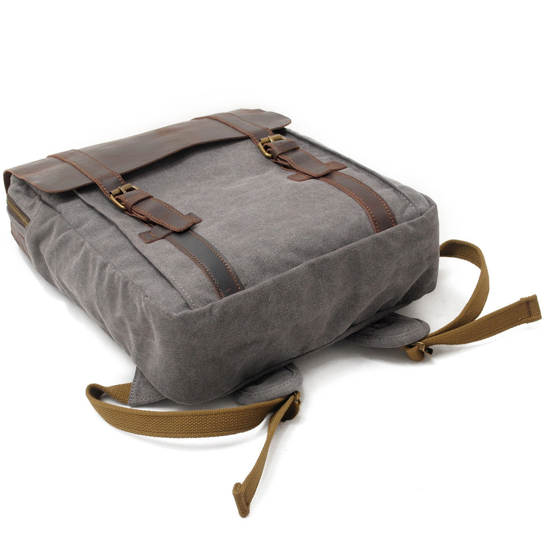 Fenric | Vintage Canvas and Leather Backpack