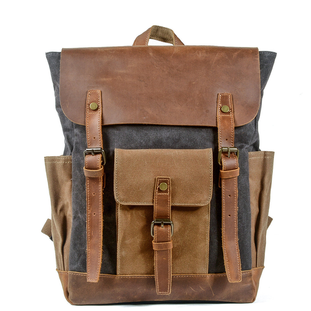Maven | Vintage Canvas Leather Backpack