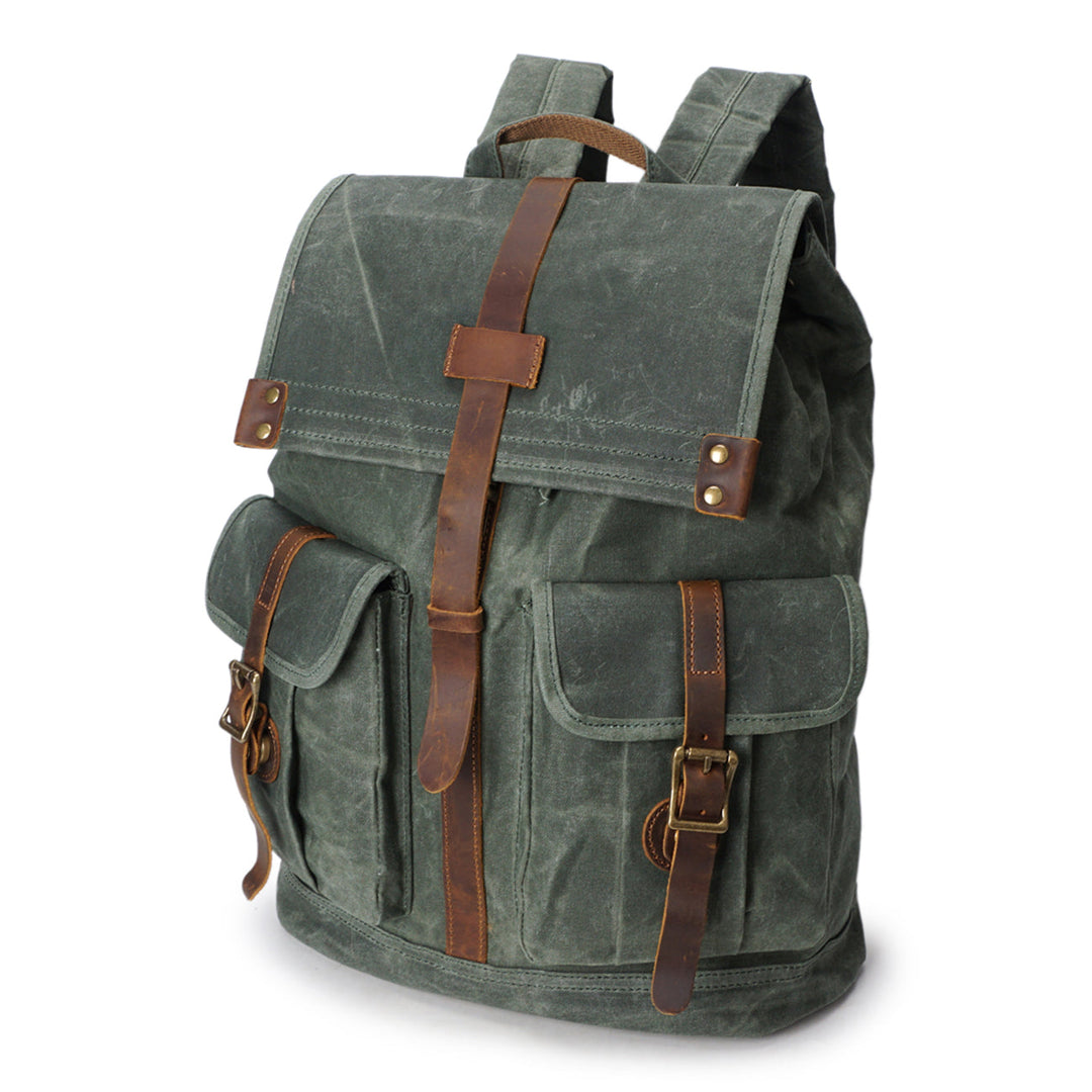 Edric | Vintage Canvas and Leather Backpack