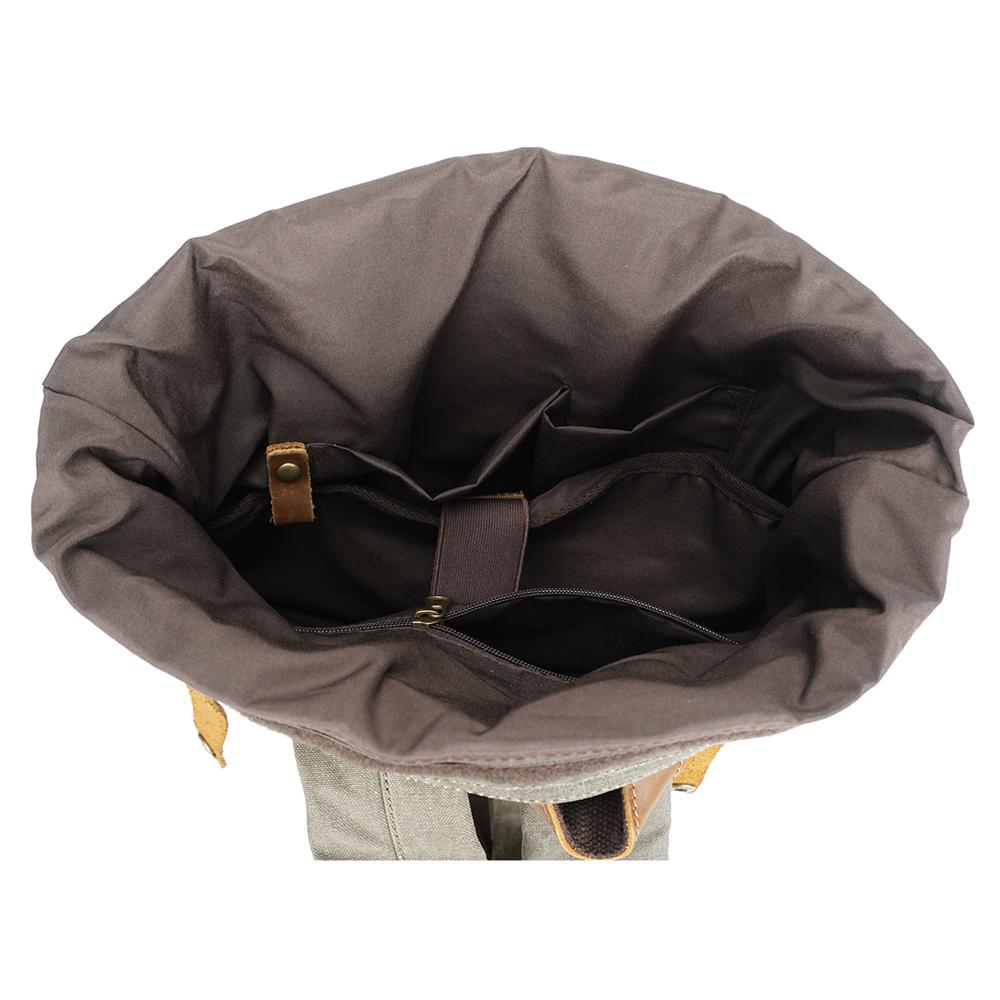 Arvik | Vintage Waxed Canvas Rolltop Backpack