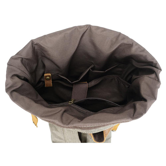 Arvik | Vintage Waxed Canvas Rolltop Backpack