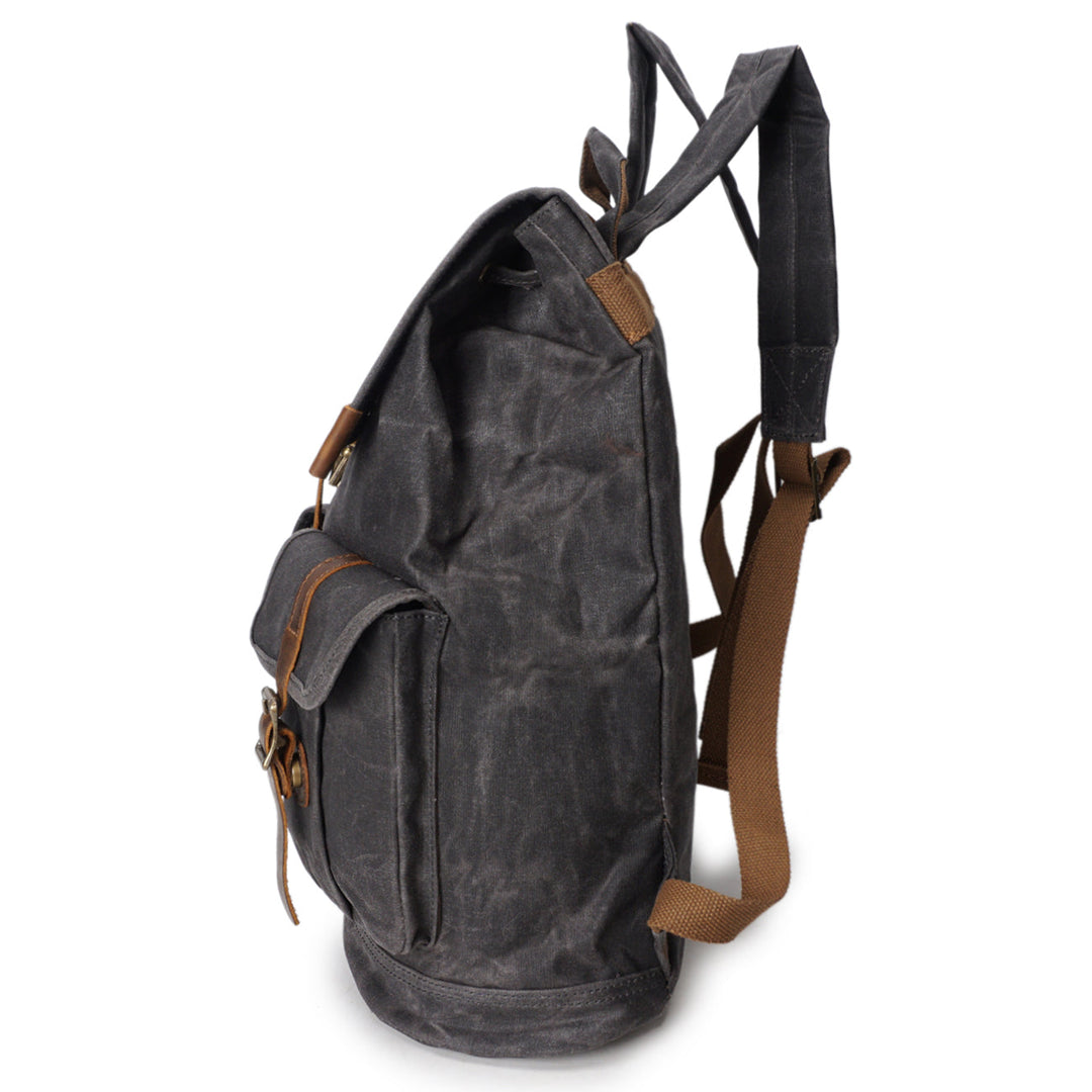 Edric | Vintage Canvas and Leather Backpack
