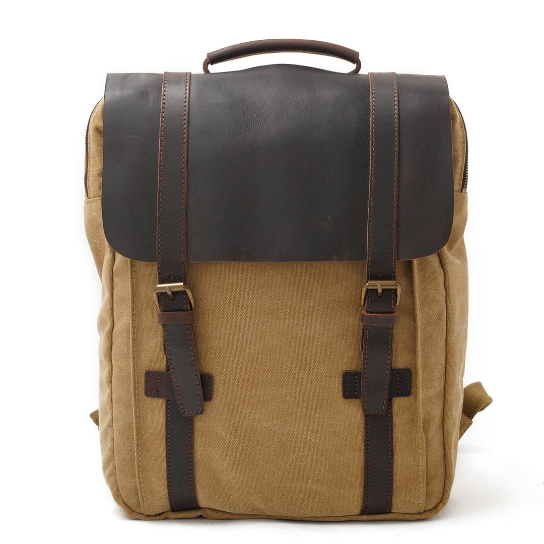 Fenric | Vintage Canvas and Leather Backpack