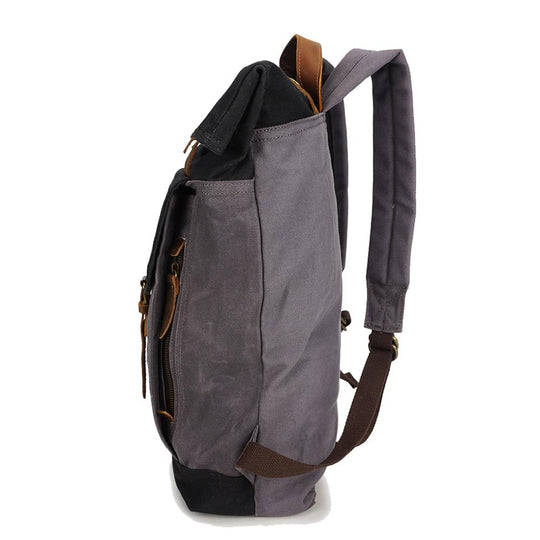 Arvik | Vintage Waxed Canvas Rolltop Backpack
