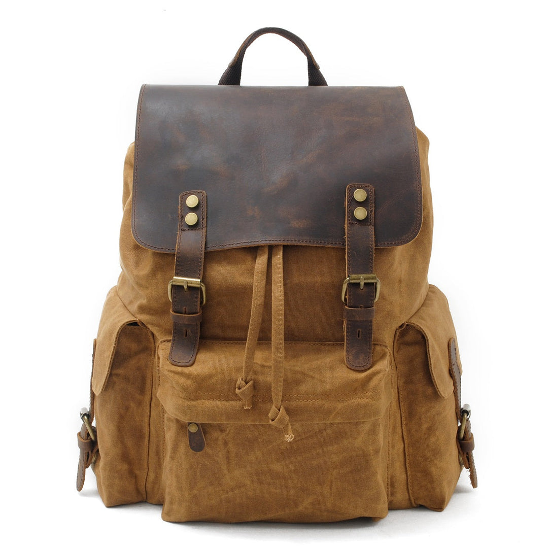 Arven | Vintage Waxed Canvas and Leather Hiking Backpack