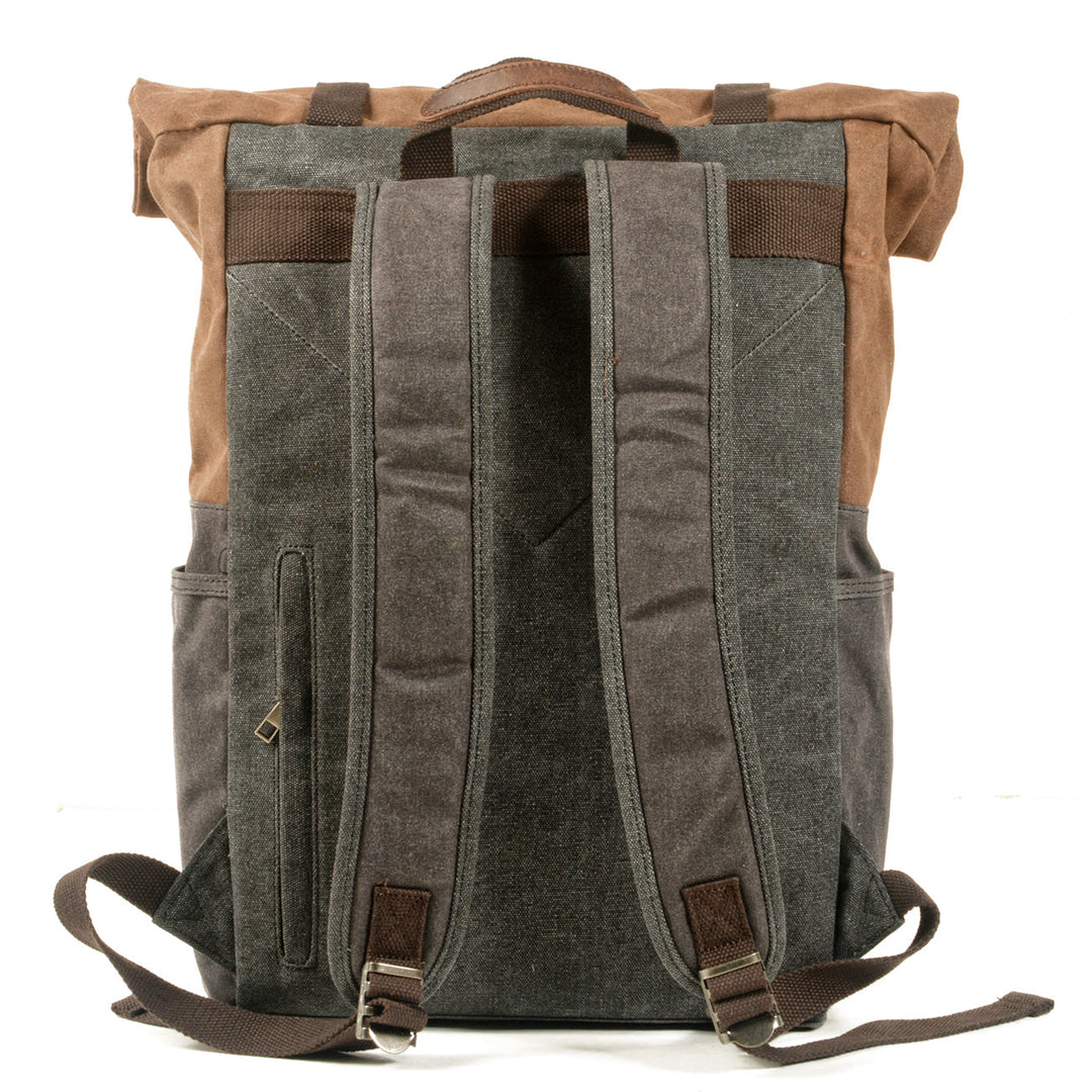 Aelric | Vintage Waxed Canvas and Leather Rolltop