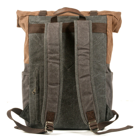 Aelric | Vintage Waxed Canvas and Leather Rolltop