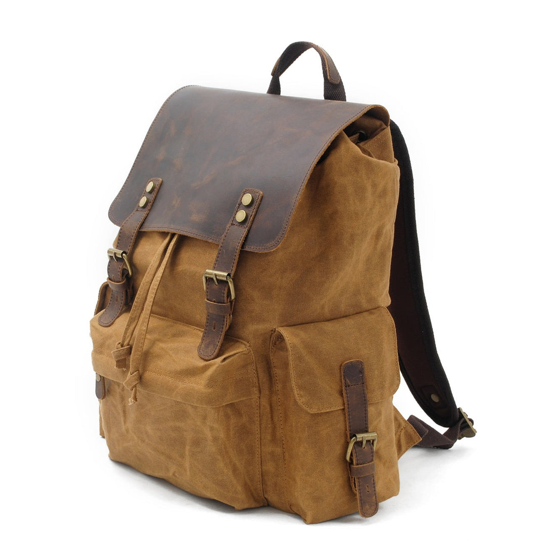Arven | Vintage Waxed Canvas and Leather Hiking Backpack