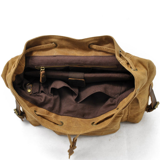 Arven | Vintage Waxed Canvas and Leather Hiking Backpack