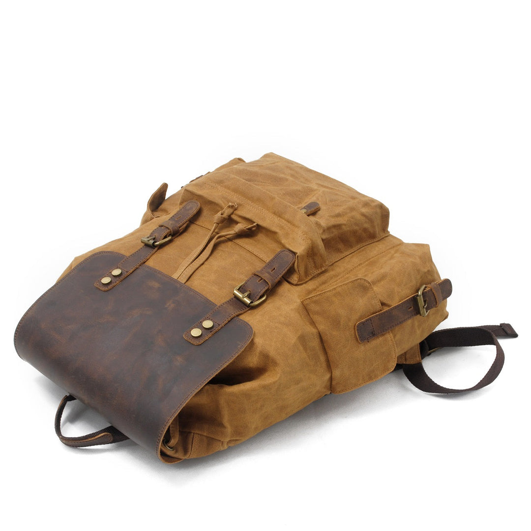 Arven | Vintage Waxed Canvas and Leather Hiking Backpack