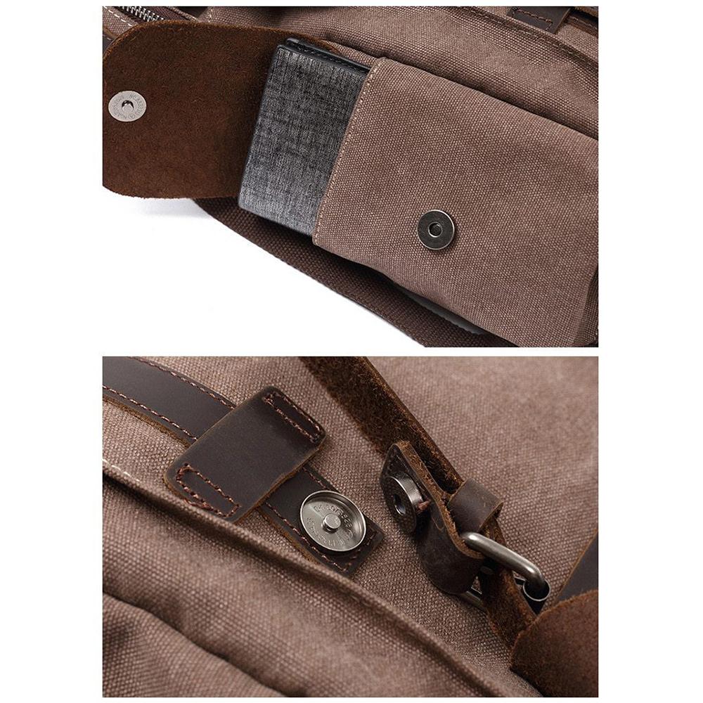 Novera | Vintage Canvas Leather Backpack