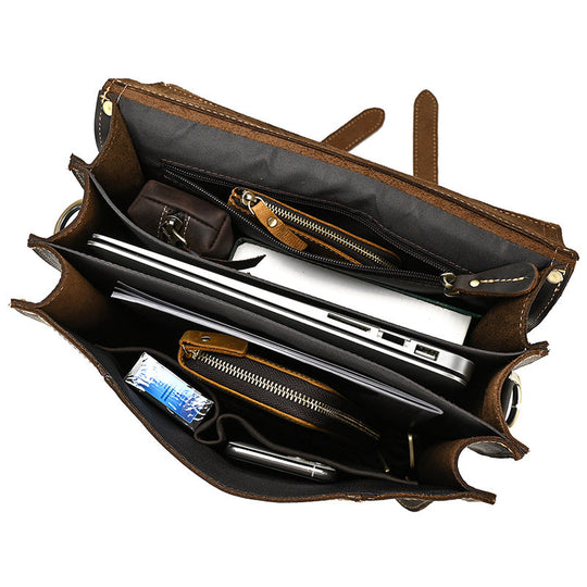 Eris | Vintage Leather Backpack with Removable Straps