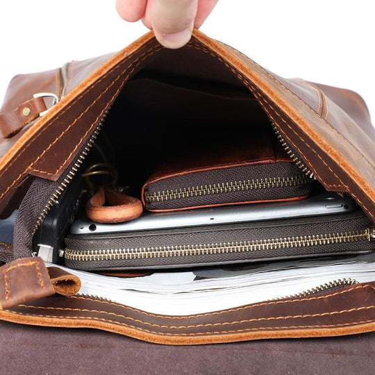 Mavi | Compact Leather Backpack